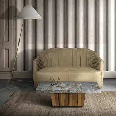 Empire Occasional Table - Marble, Wood