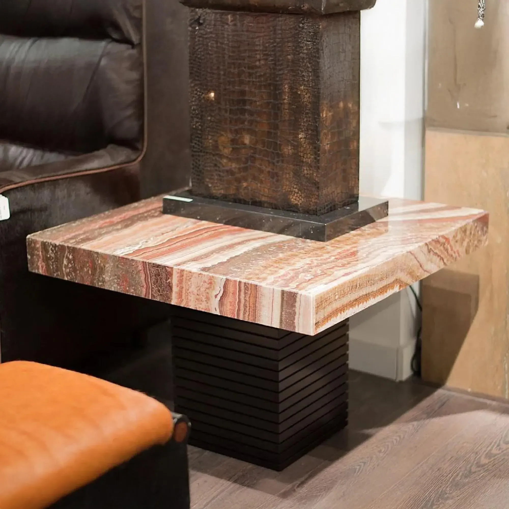 Espresso Large Occasional Tables - Marble, Wenge Wood