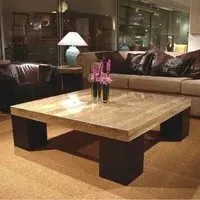 Espresso Large Occasional Tables - Marble, Wenge Wood
