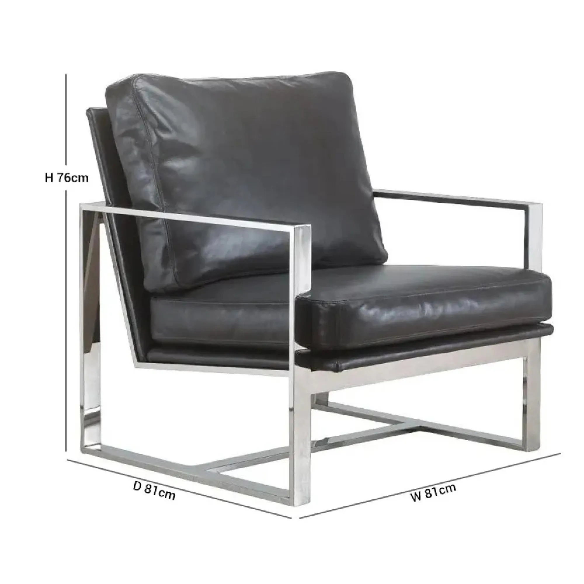 Febo Leather Occasional Chair
