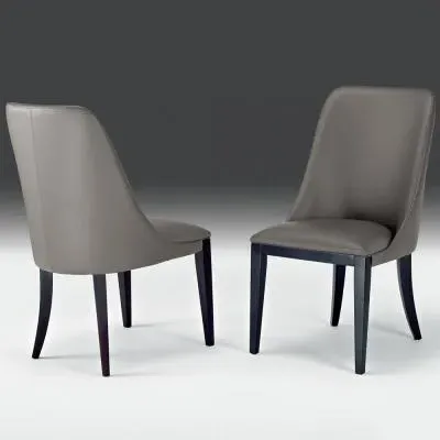 Flavia Nabuk Leather Dining Chair