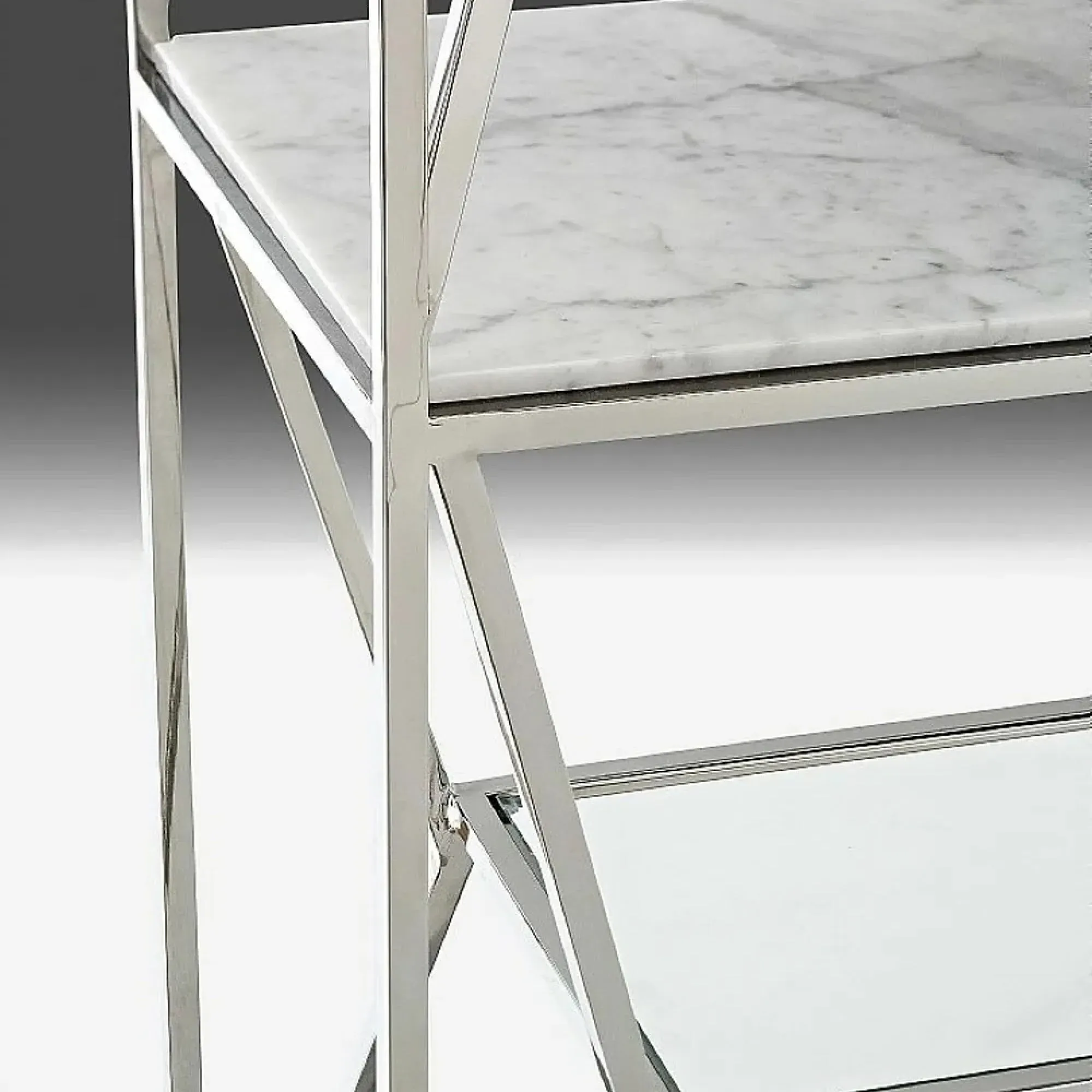 Ginza Etagere Shelving Unit - Marble, Glass