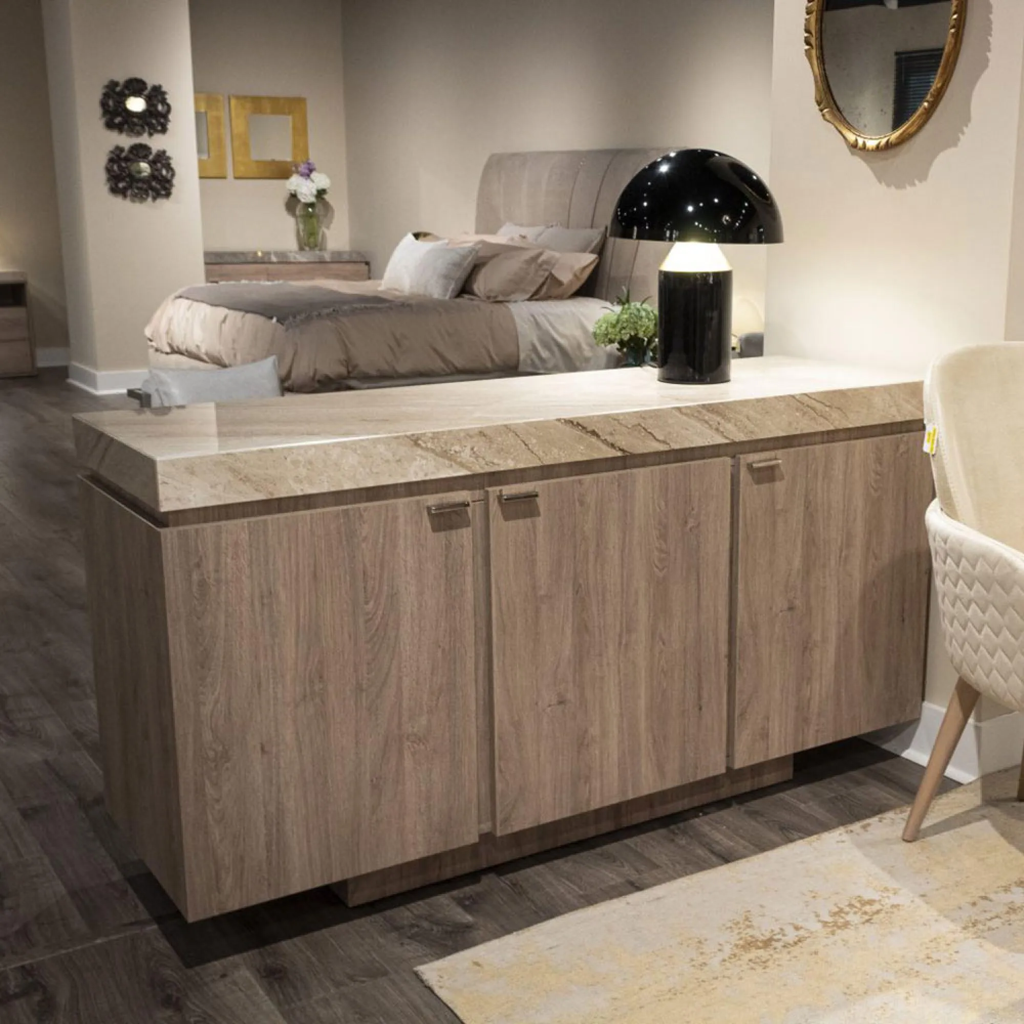 Goya 3 Door Sideboard - Marble Top