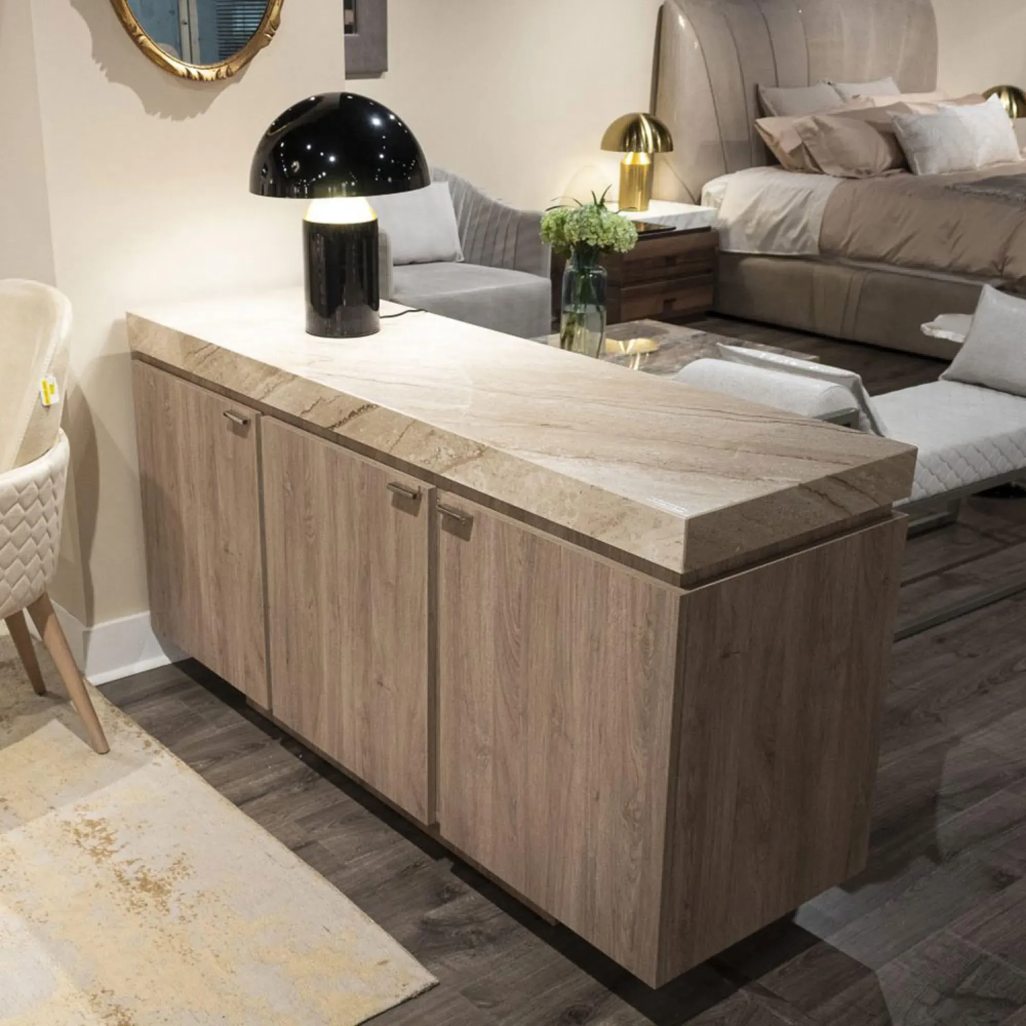 Goya 3 Door Sideboard - Marble Top