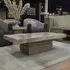Goya Coffee Table with Pedestal Base - Marble
