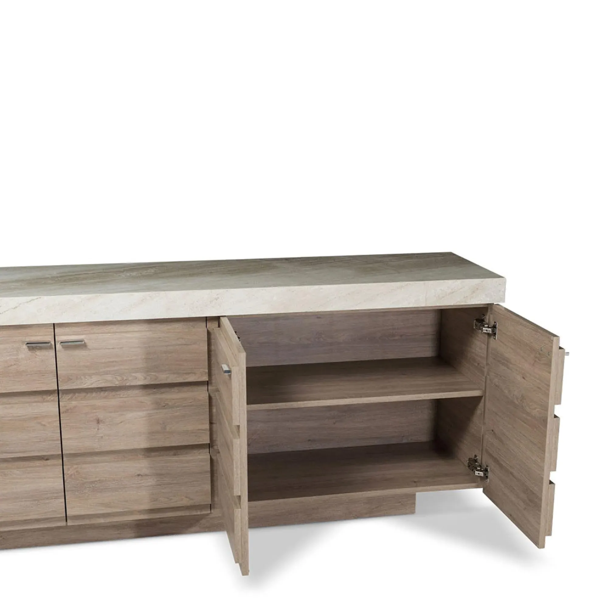 Goya Extra Large 4 Door Sideboard - Marble Top