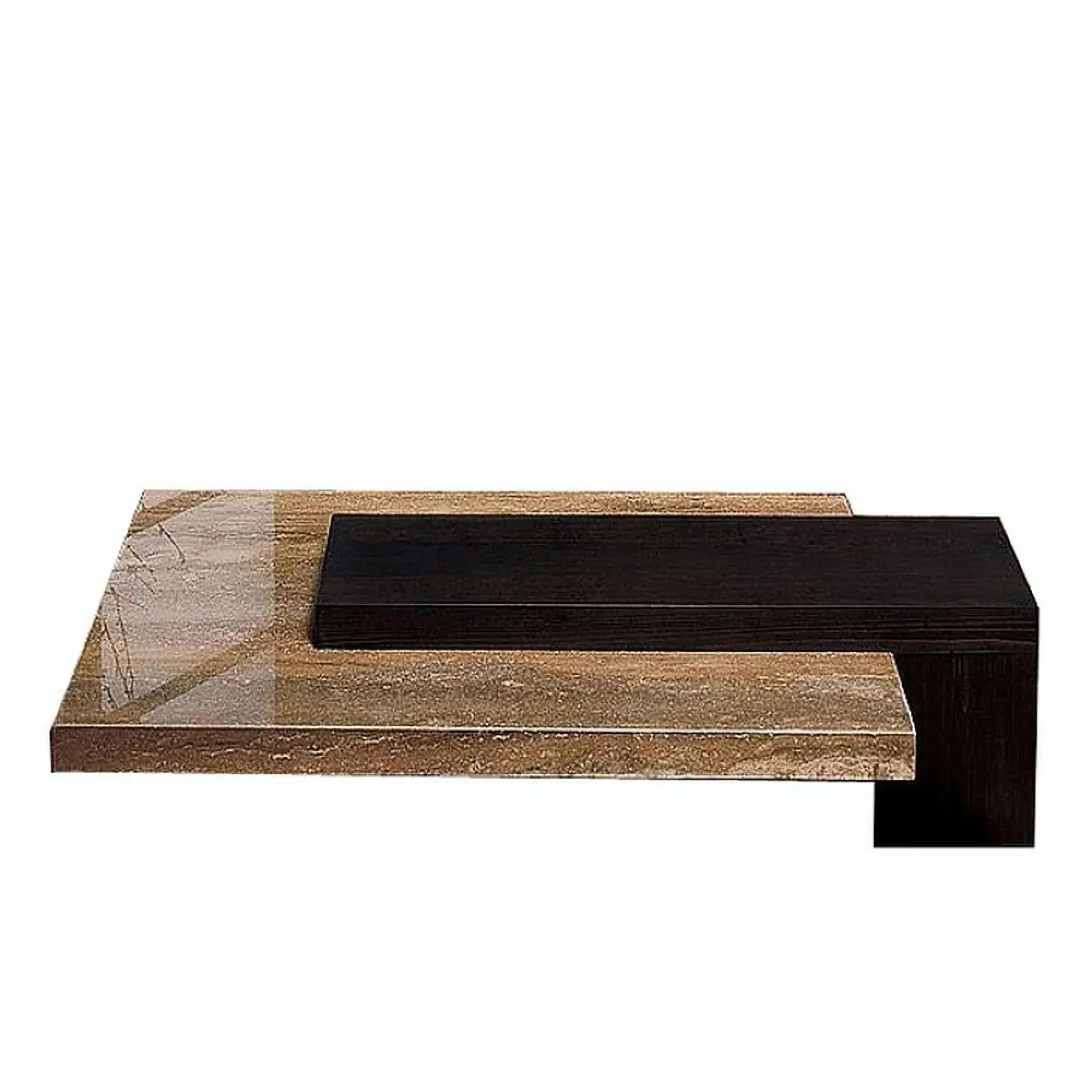 Helen Large Coffee Table - Marble, Wenge Wood