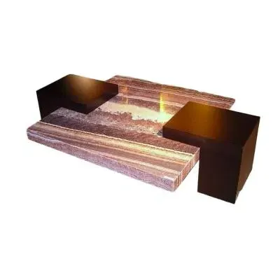 Helen Large Coffee Table - Marble, Wenge Wood image