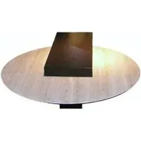 Helen Round Coffee Table - Marble, Wenge Wood