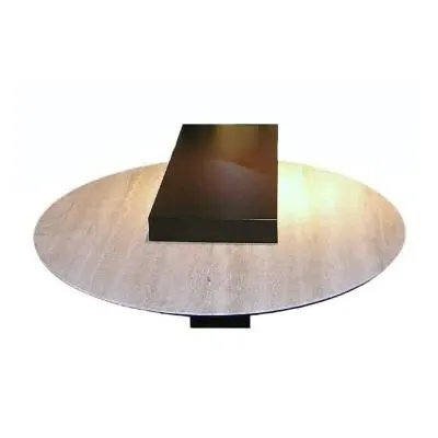 Helen Round Coffee Table - Marble, Wenge Wood