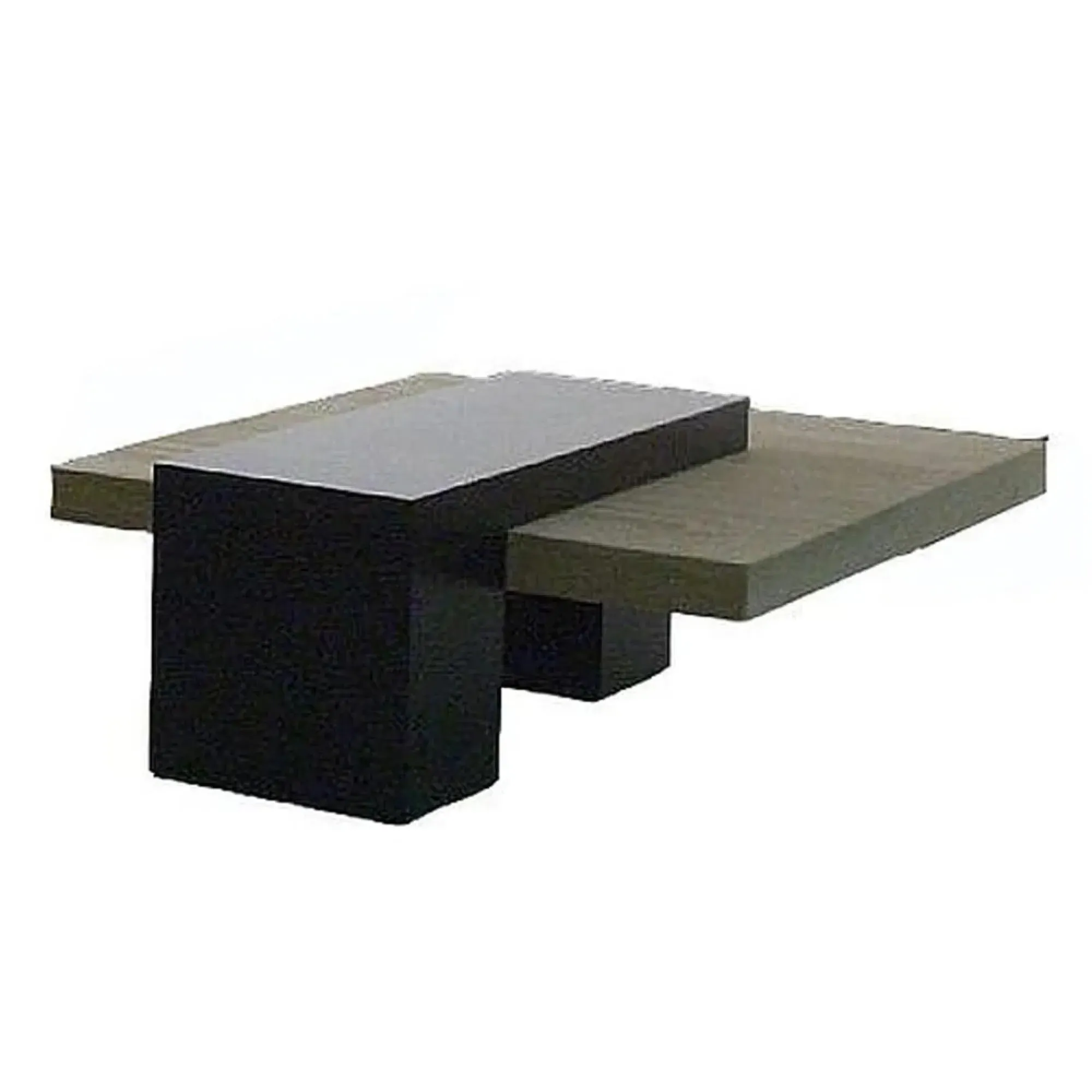 Helen Square Coffee Table - Marble, Wenge Wood
