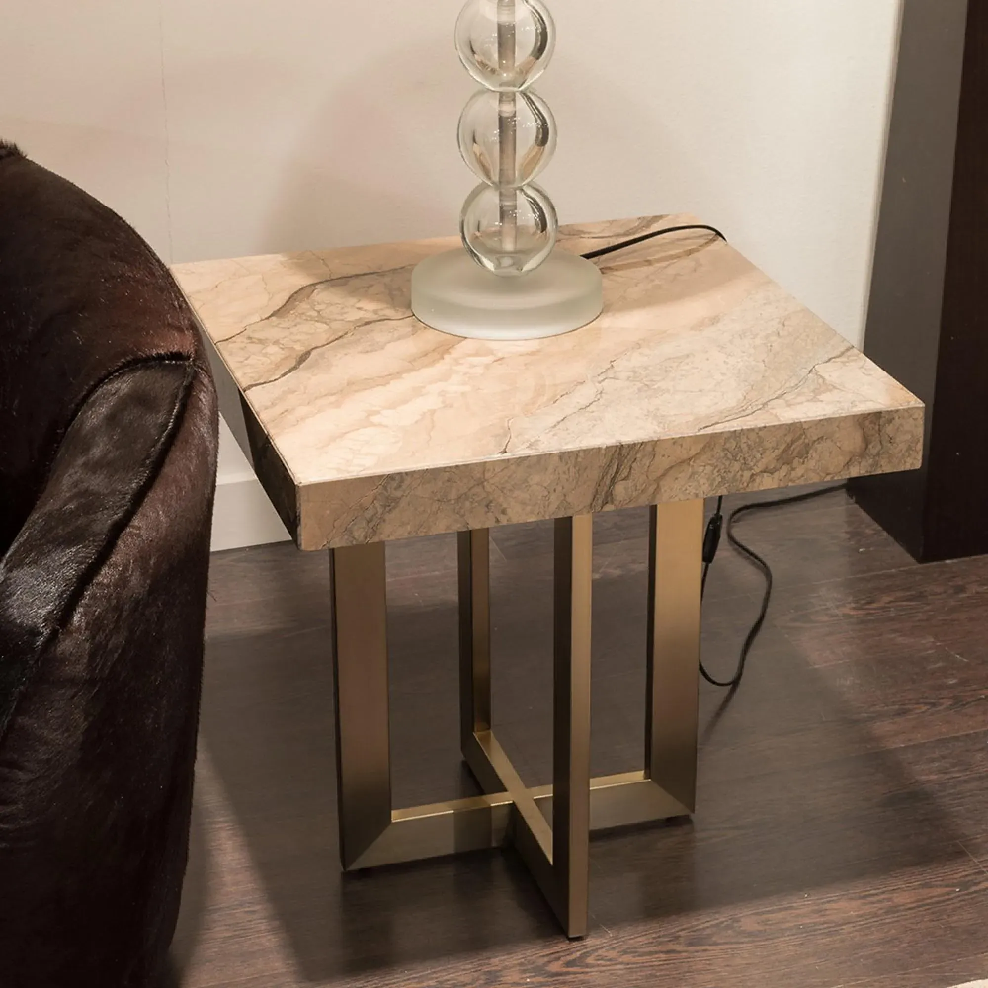 Horizon Occasional Table - Brown, Marble