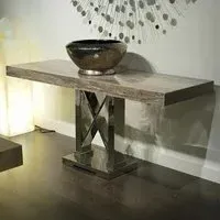 Impero Occasional Table - Marble, Stainless Steel
