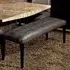 Juliette Leather Dining Bench - Wenge