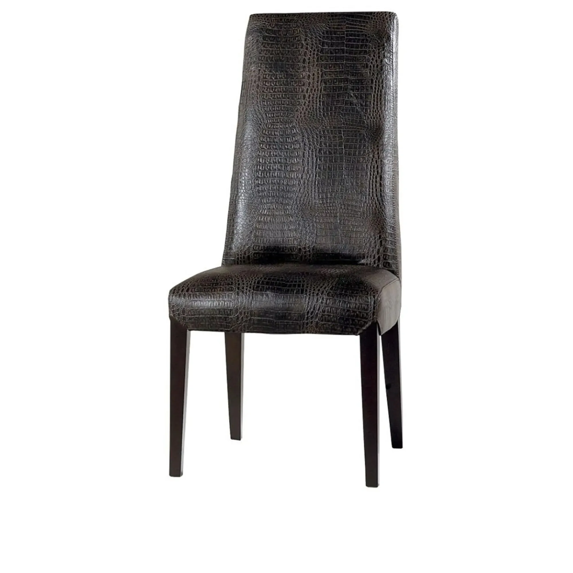 Juliette Leather Dining Chair with Wenge Legs