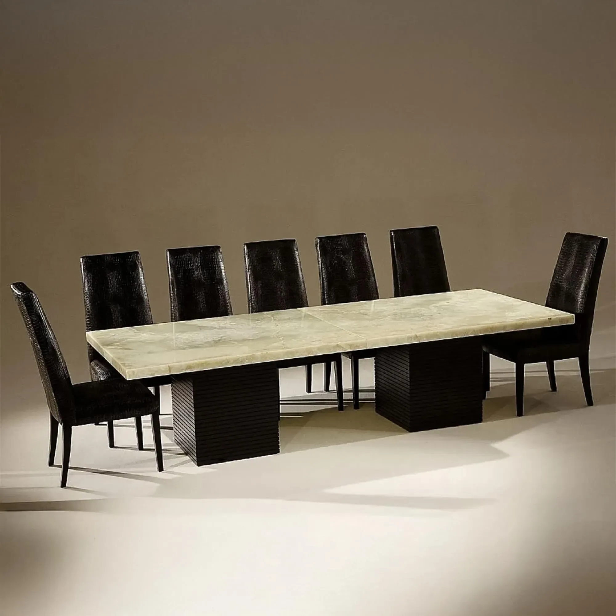 Juliette Nabuk Leather Dining Chair