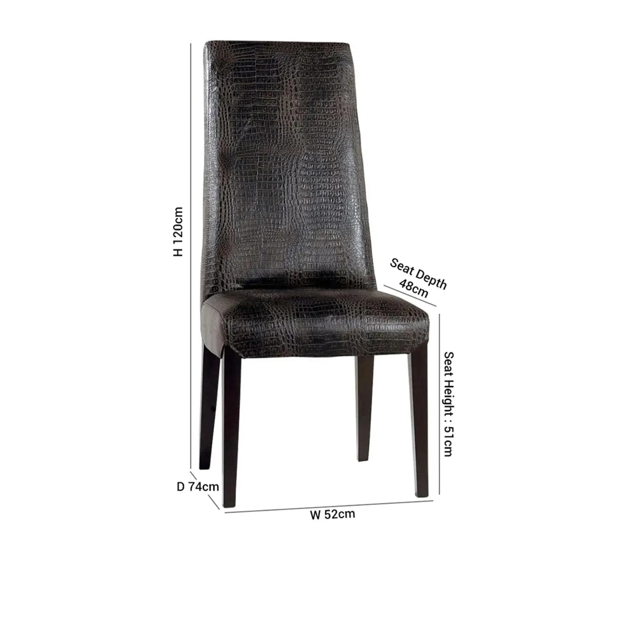 Juliette Nabuk Leather Dining Chair