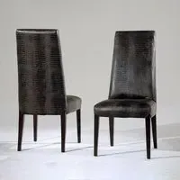 Juliette Nabuk Leather Dining Chair