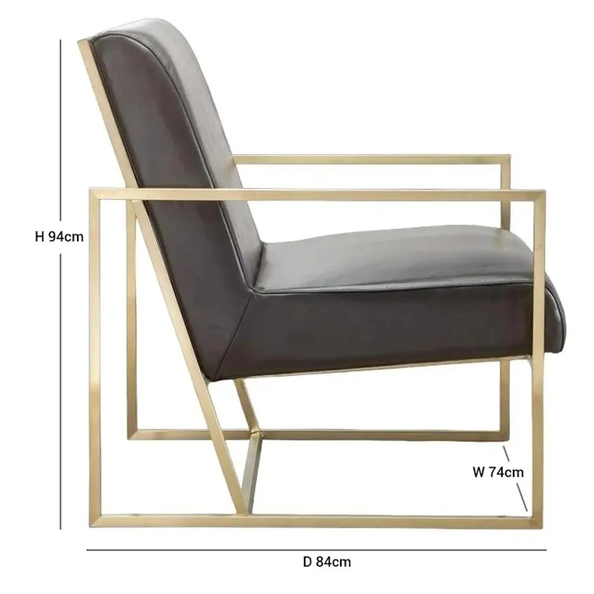 Kente Leather Occasional Chair