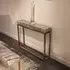 Kubo Console Table - Marble, Brass