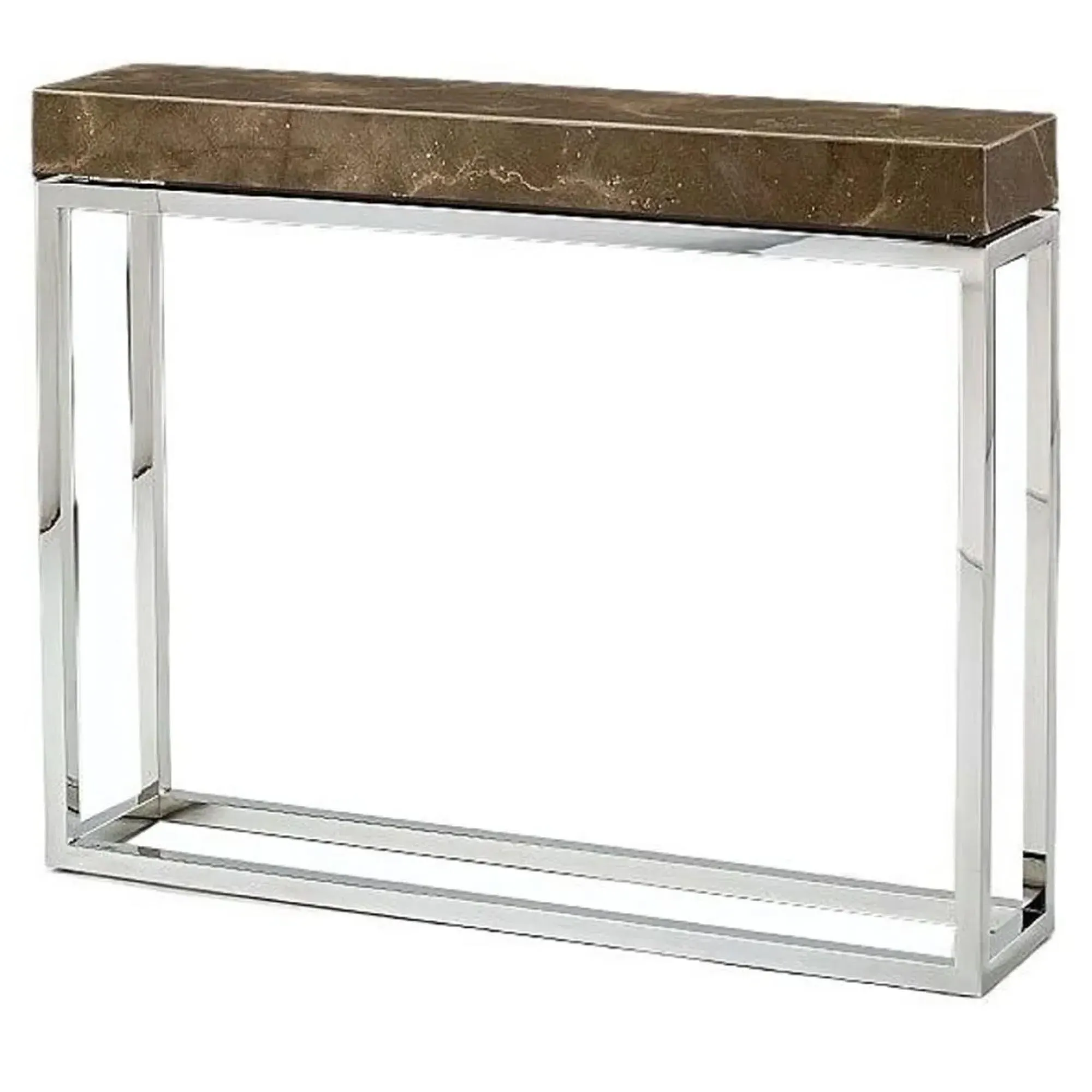Kubo Console Table - Marble, Stainless Steel