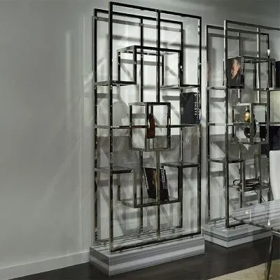 Kubo Etagere Shelving Unit - Marble, Glass image