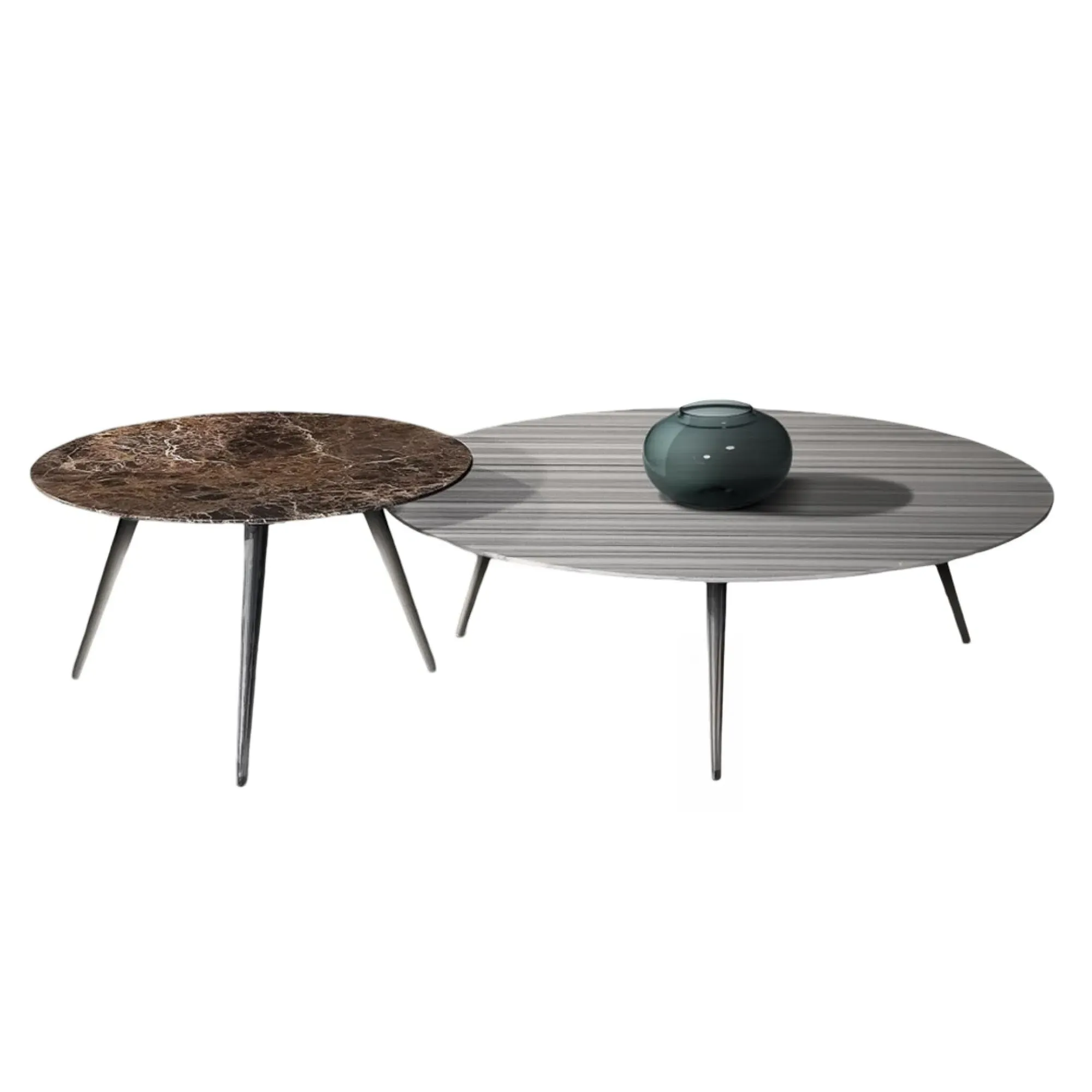 Livia Oval Coffee Table - Marble