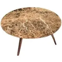 Livia Round Coffee Table - Marble