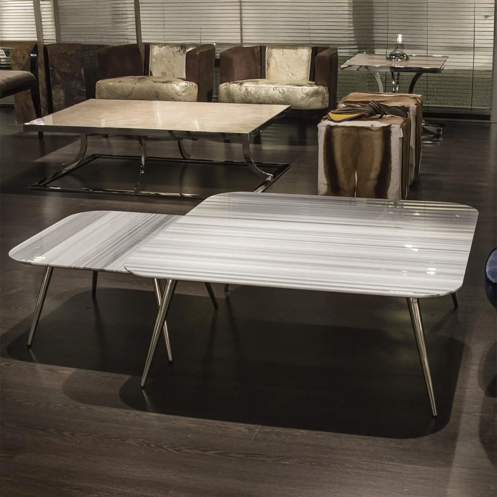 Livia Square Coffee Table - Marble