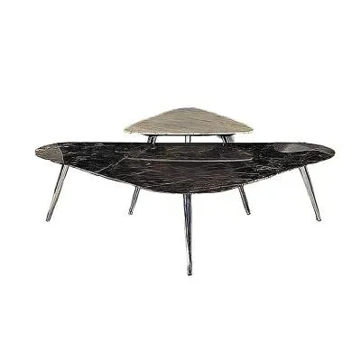 Livia Triangle Coffee Table - Marble