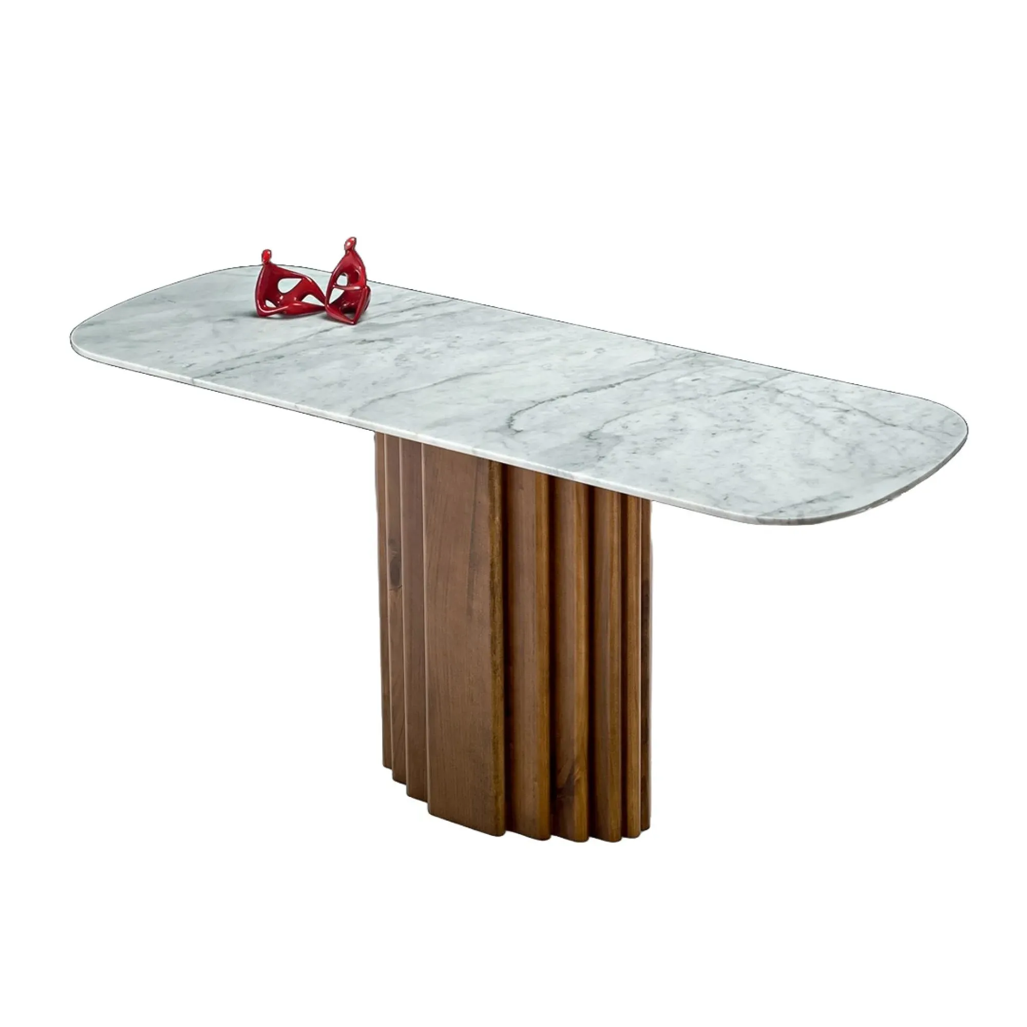 Mayfair Console Table - Marble, Wenge Wood