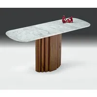 Mayfair Console Table - Marble, Wenge Wood