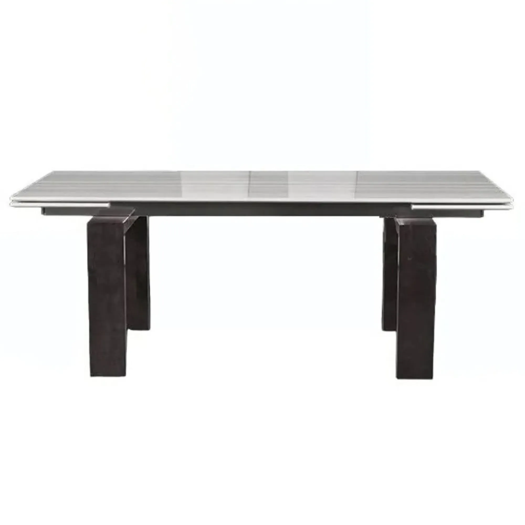 Milano 6-Seater Extendable Dining Table - Marble, Wood