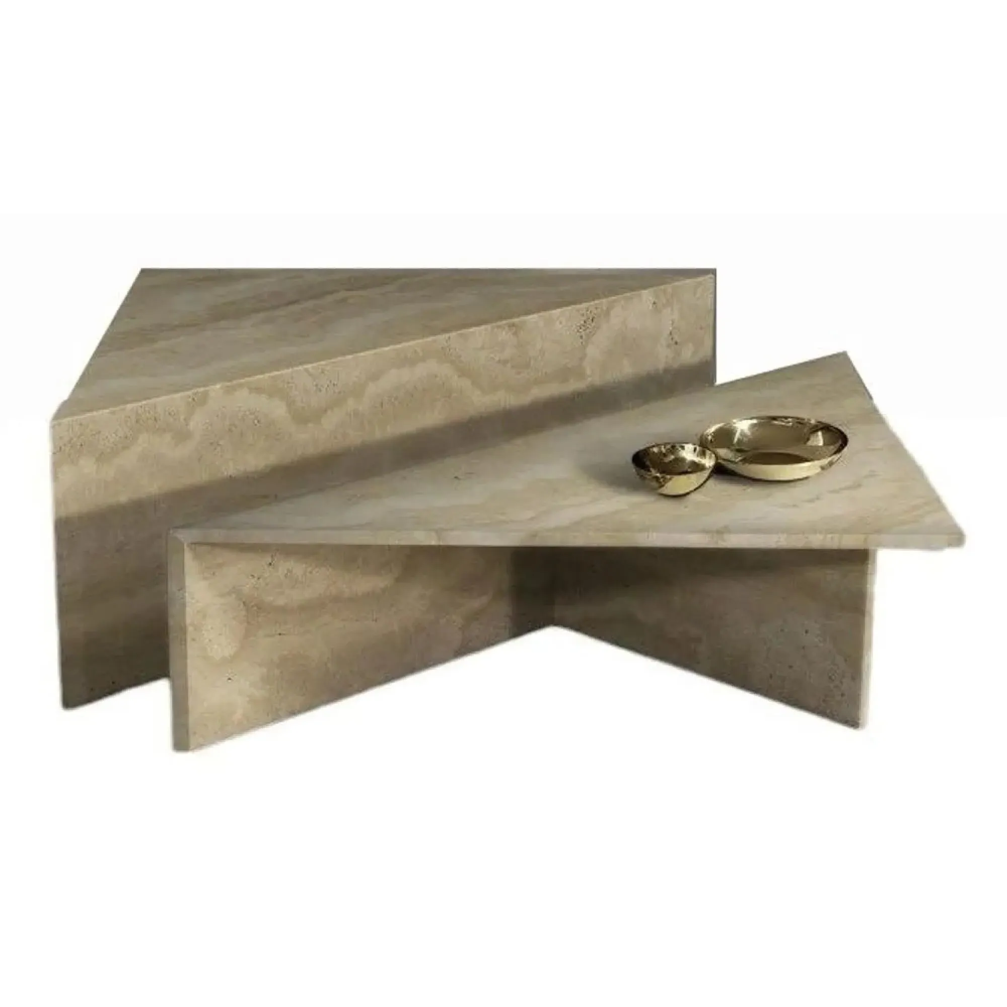 Miro Triangle Occasional Table - Marble