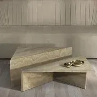 Miro Triangle Occasional Table - Marble