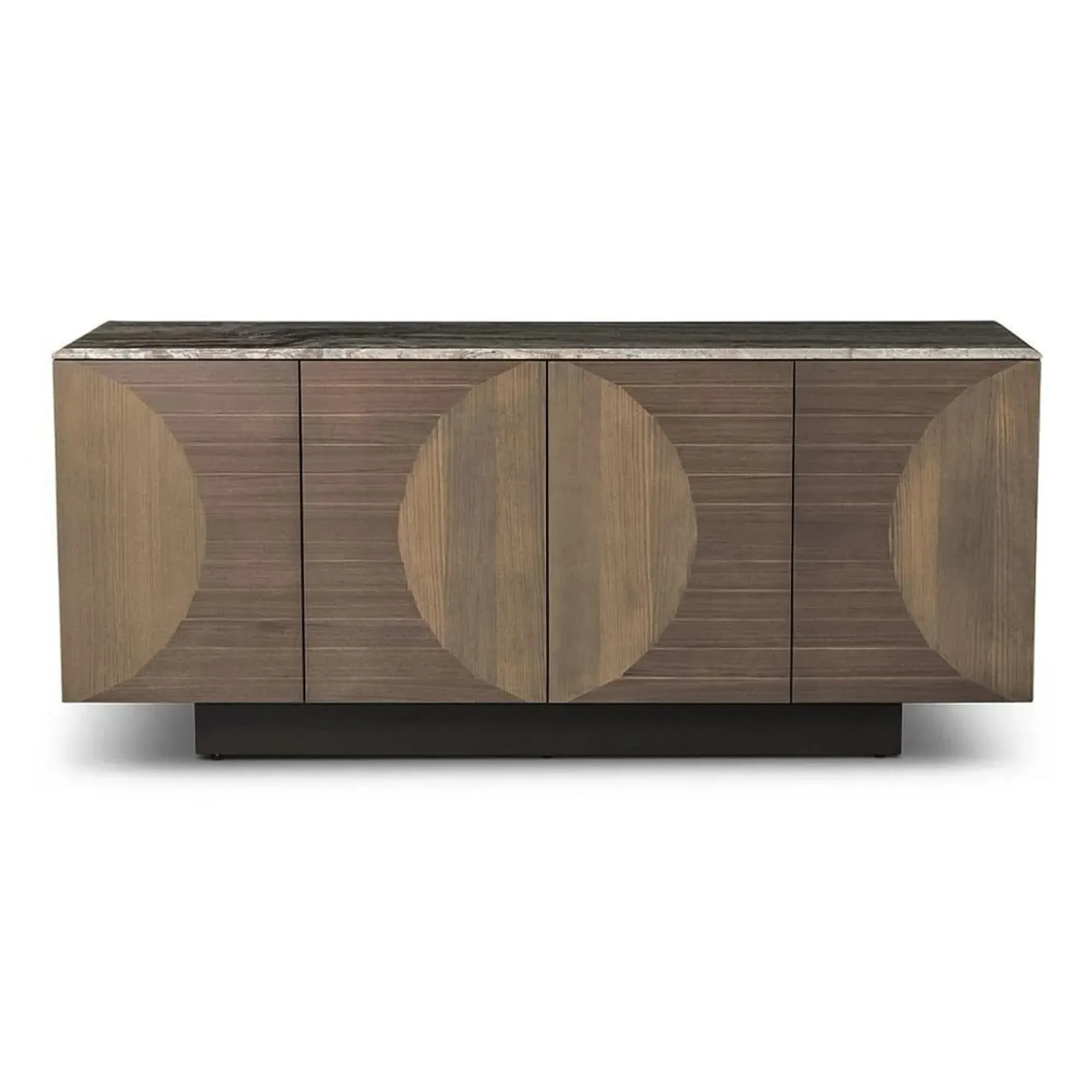 Opera 4 Door Large Sideboard - Marble, Wood