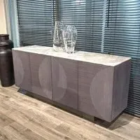 Opera 4 Door Large Sideboard - Marble, Wood