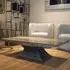 Opera Coffee Table with Wooden Base - Marble, Wood
