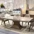 Opera Dining Table with Pedestal Base - Marble, Wood