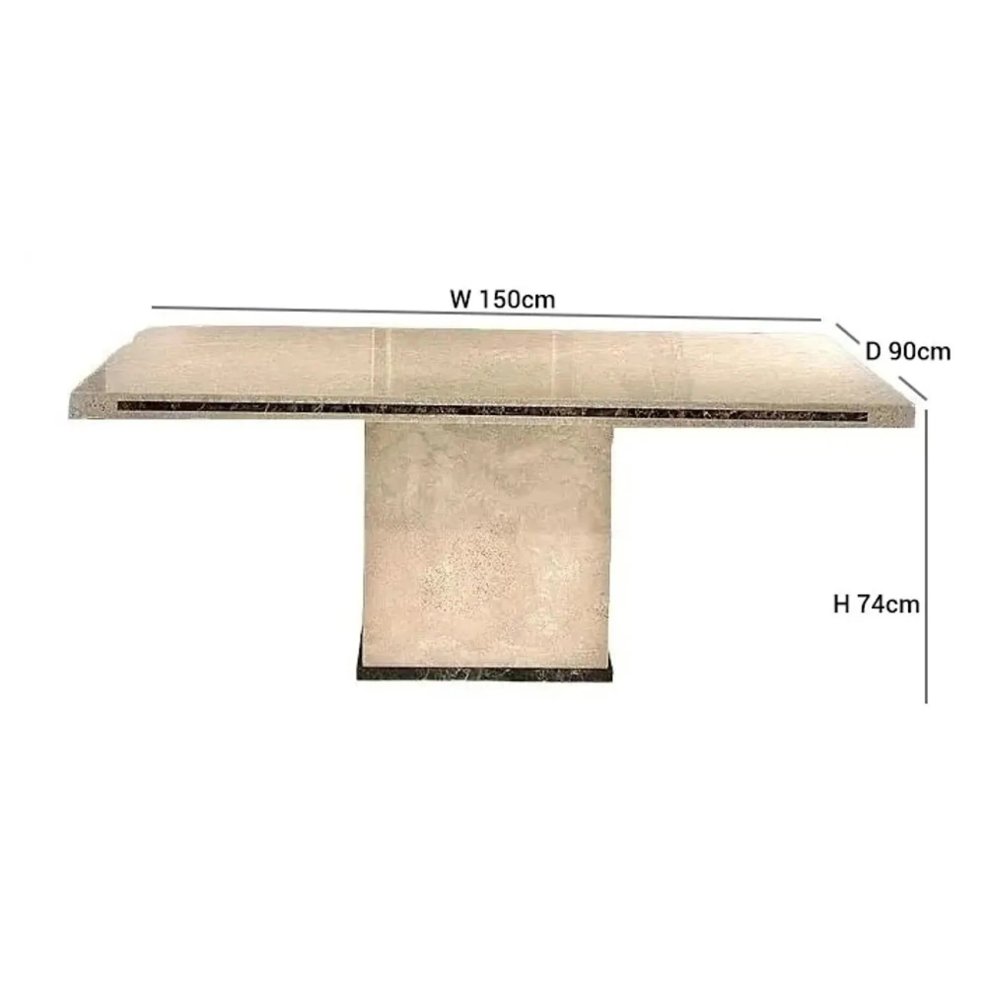 Paris Marble Pedestal Dining Table