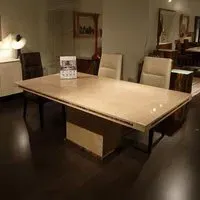 Paris Marble Pedestal Dining Table