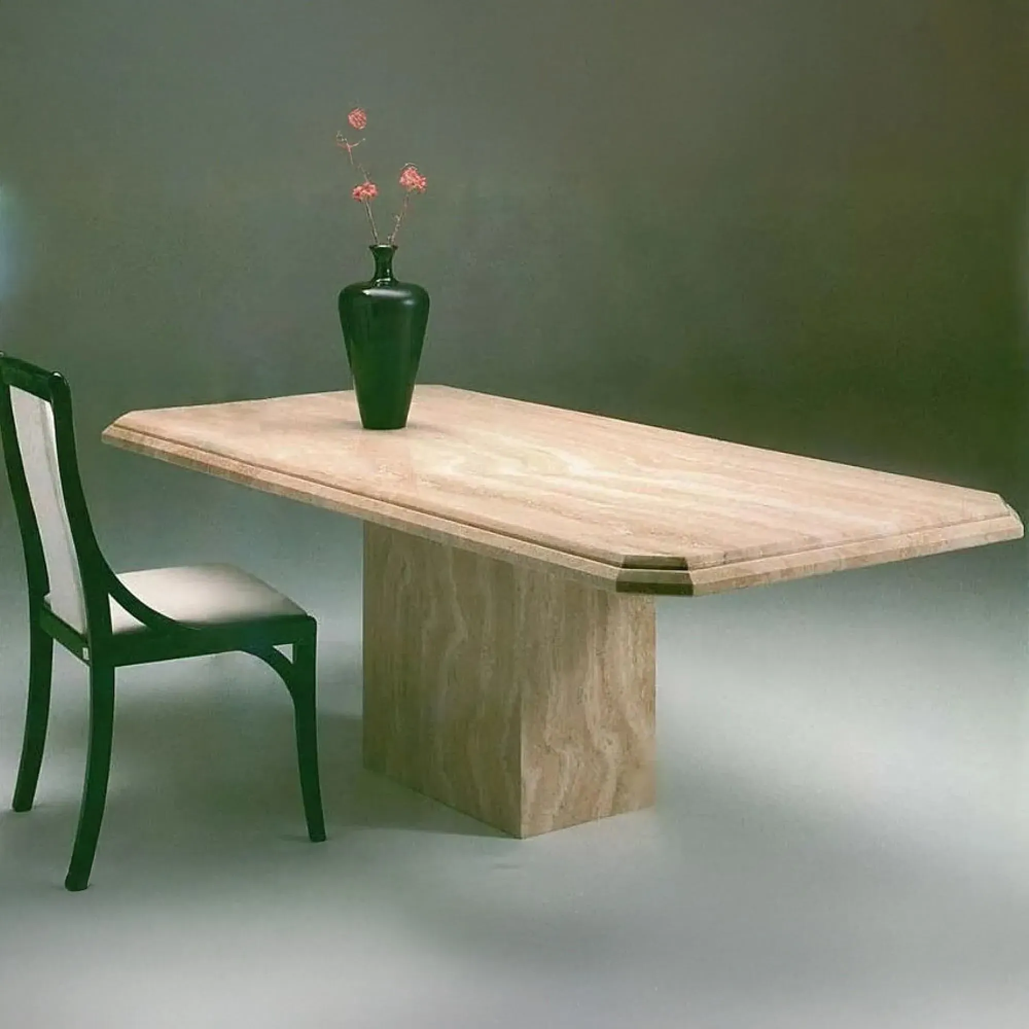 Parthenon Marble Pedestal Dining Table