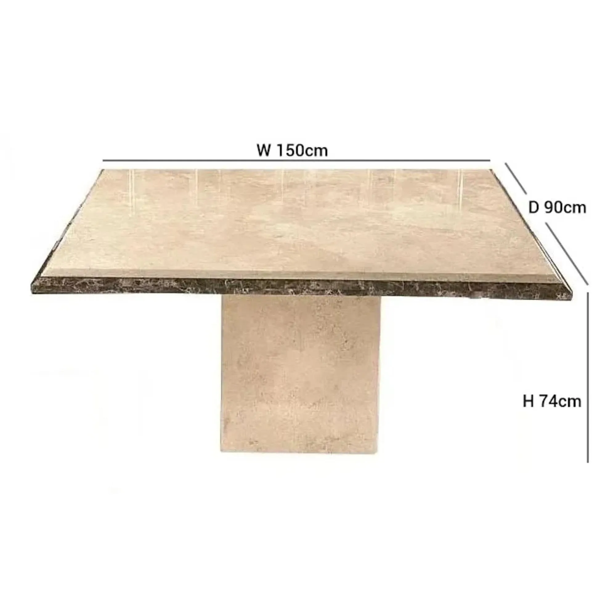 Parthenon Marble Pedestal Dining Table