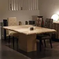 Parthenon Marble Pedestal Dining Table