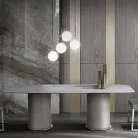 Prestige Pedestal Dining Table - Marble