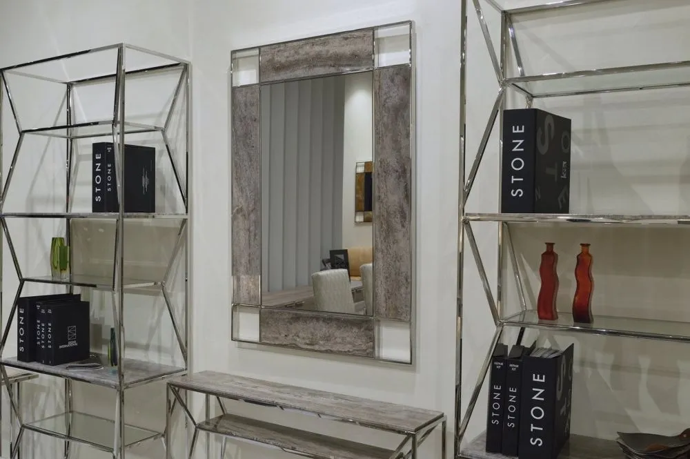 Rectangular Wall Mirror - Marble