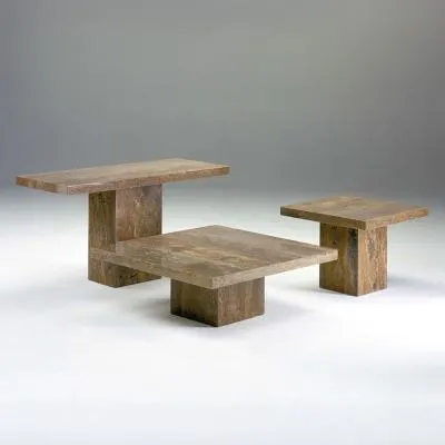 Roma Boxed Edge Marble Occasional Table