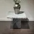 Roma Chiseled Edge Marble Occasional Table