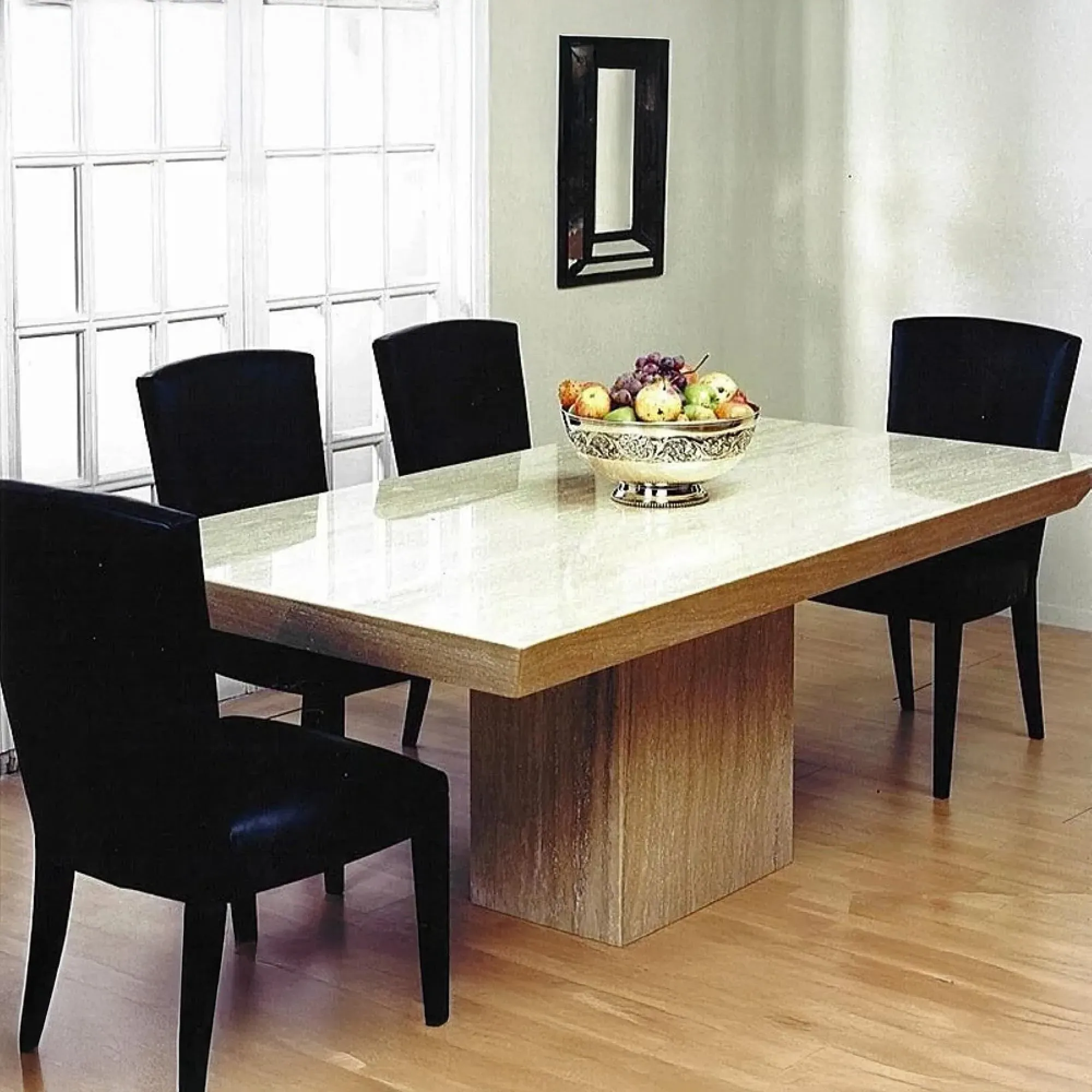 Roma Rectangular Dining Table - Marble