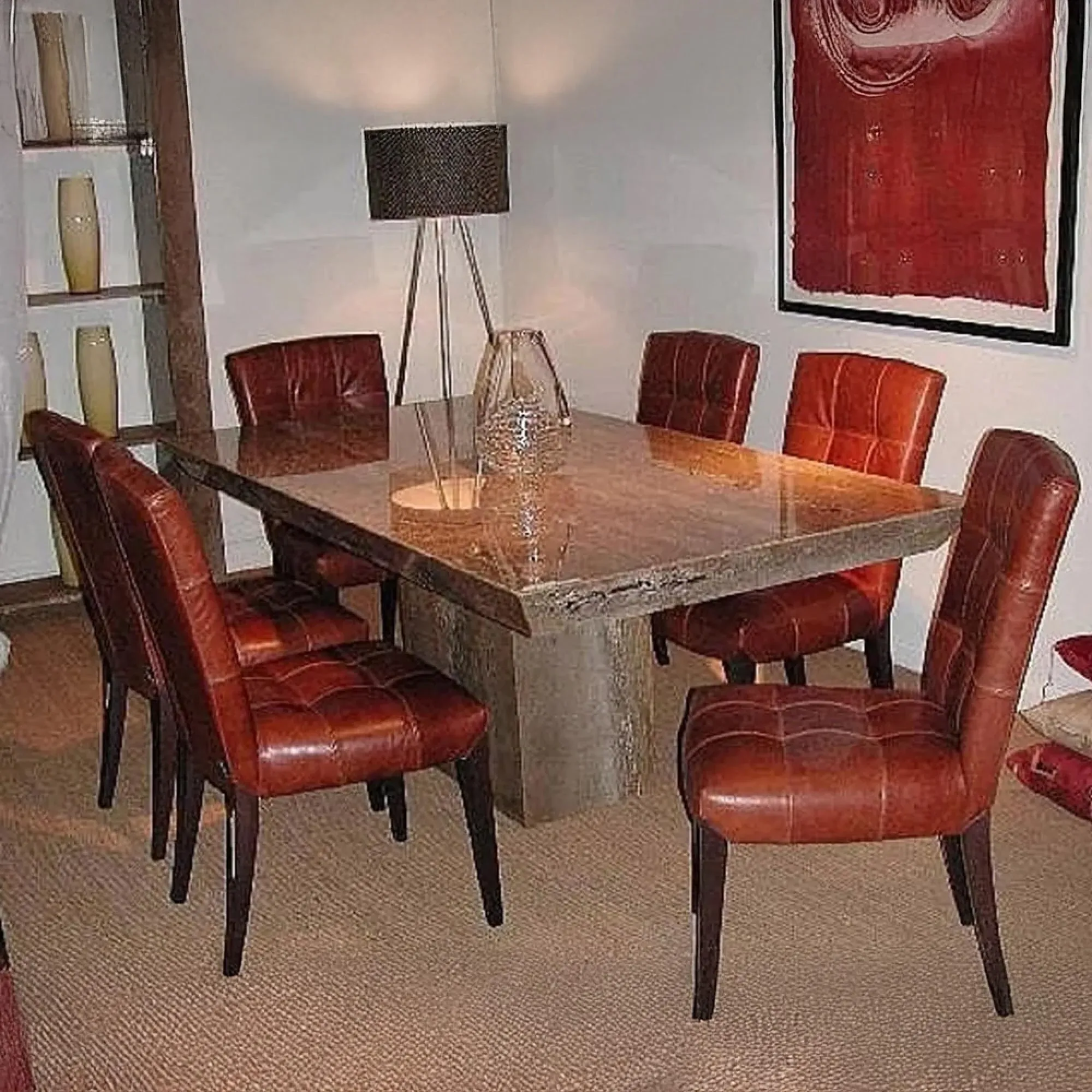 Roma Rectangular Dining Table - Marble